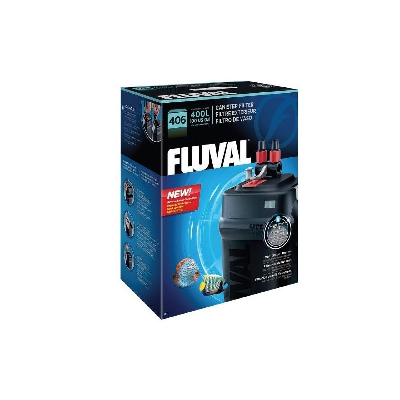 FILTRO FLUVAL 406 P/400 LTS. C/MEDIO FILTRANTE