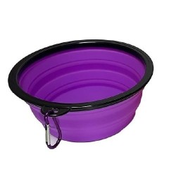 PLATO PLEGABLE MEDIANO P/VIAJE MORADO