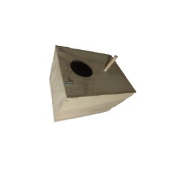 NIDO MEDIANO CON TORNILLOS CAJA DE MADERA 26X17X17 CMS