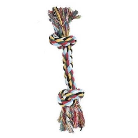 HUESO DE HILO MULTICOLOR 30 CM. JUGUETE P/MASCOTA