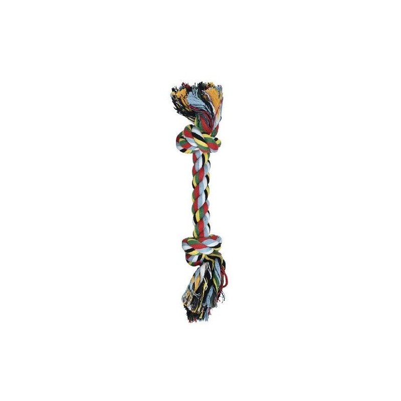 HUESO DE HILO MULTICOLOR 35CM. JUGUETE P/MASCOTA