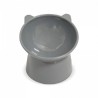 PLATO ELEVADO DE PLASTICO P/GATO GRIS