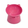 PLATO ELEVADO DE PLASTICO P/GATO ROSA