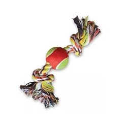 HUESO DE HILO C/PELOTA DOGGY 8 -10