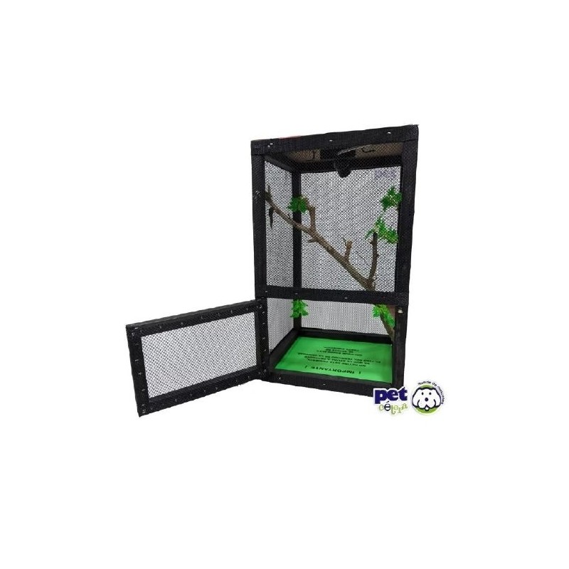 IGUANARIO CHICO FERI 30X30X50CM NEGRO