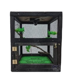 IGUANARIO MINI FERI 30X30X40CM NEGRO