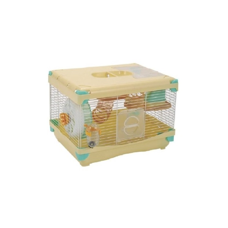 JAULA AMARILLA SUNNY HAMSTER  MED 1PISO