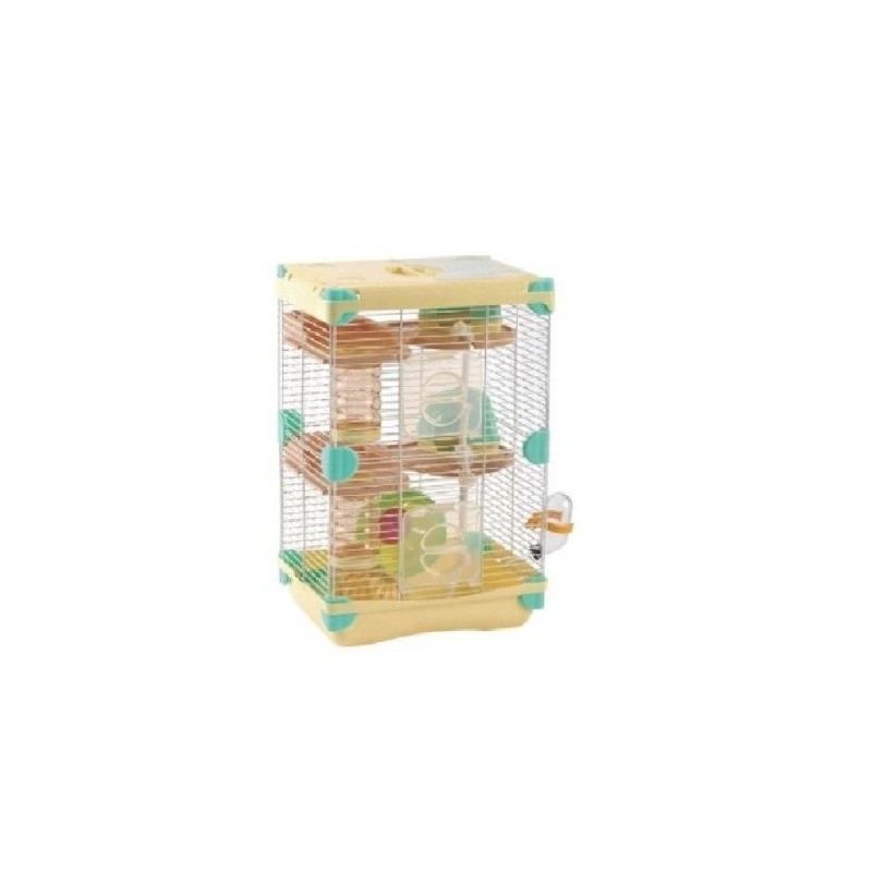 JAULA AMARILLA SUNNY HAMSTER (2 PISOS)
