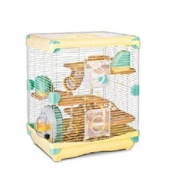 JAULA AMARILLA SUNNY HAMSTER (3 PISOS)