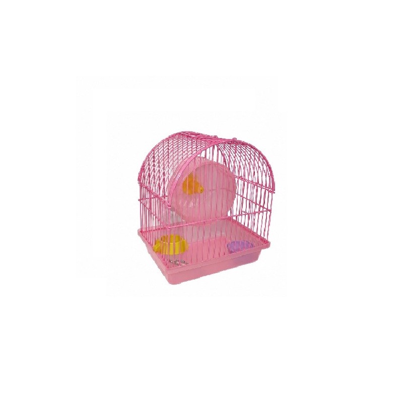 JAULA CURVA HAMSTER 1 PISO 21X16X22 CM