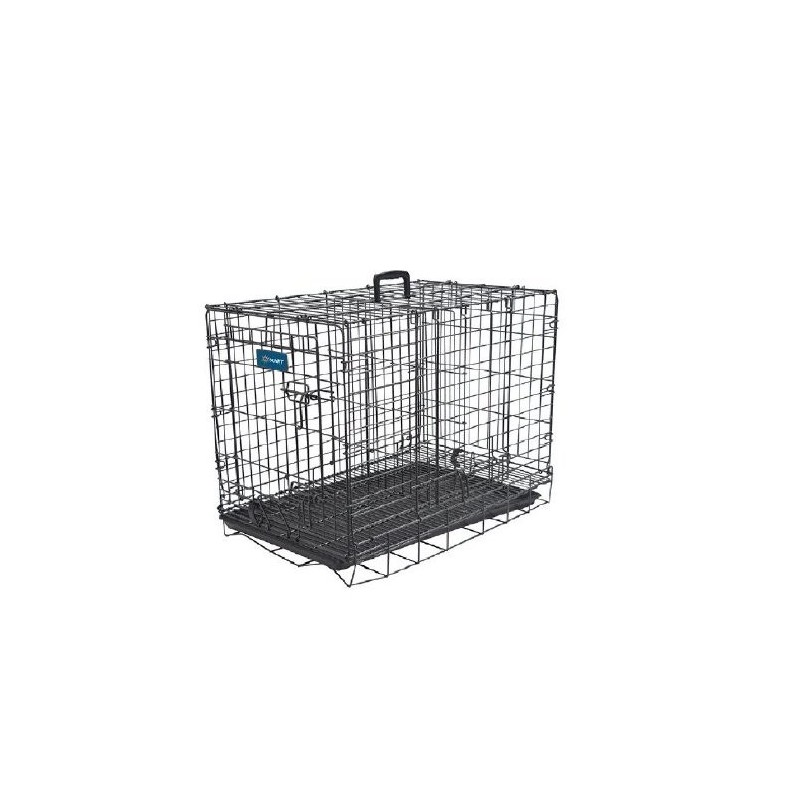 JAULA MET.IMP. DOGGY 62.5X44X48.5cm PUERTA VERTICAL