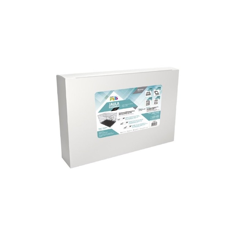 JAULA METALICA PLEGABLE 19 IN (48CM)1PTA