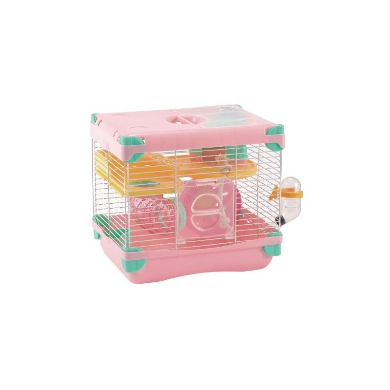 JAULA ROSA SUNNY HAMSTER LAND CH. 1PISO