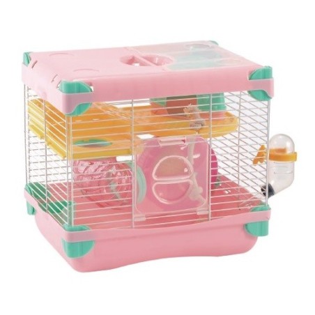 JAULA ROSA SUNNY HAMSTER LAND CH. 1PISO