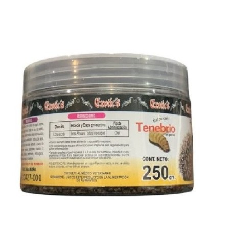ALIMENTO ERIZO EXOTICS TENEBRIO 250GRS