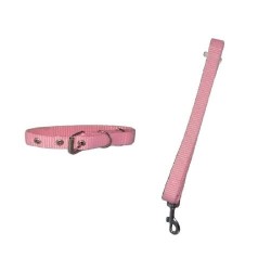 JUEGO CORREA Y COLLAR NYLON 1.5CM. MINI