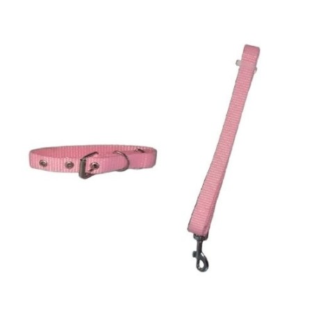 JUEGO CORREA Y COLLAR NYLON 1.5CM. MINI