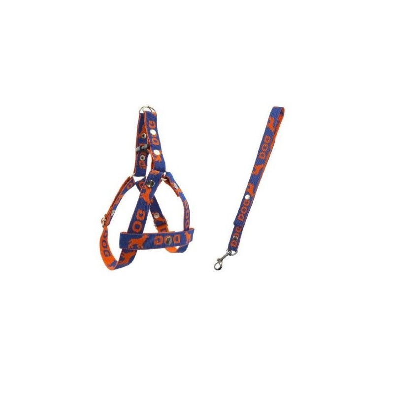 JUEGO DE CORREA Y PECHERA ARNES NYLON No 2 ECO MEDIANA