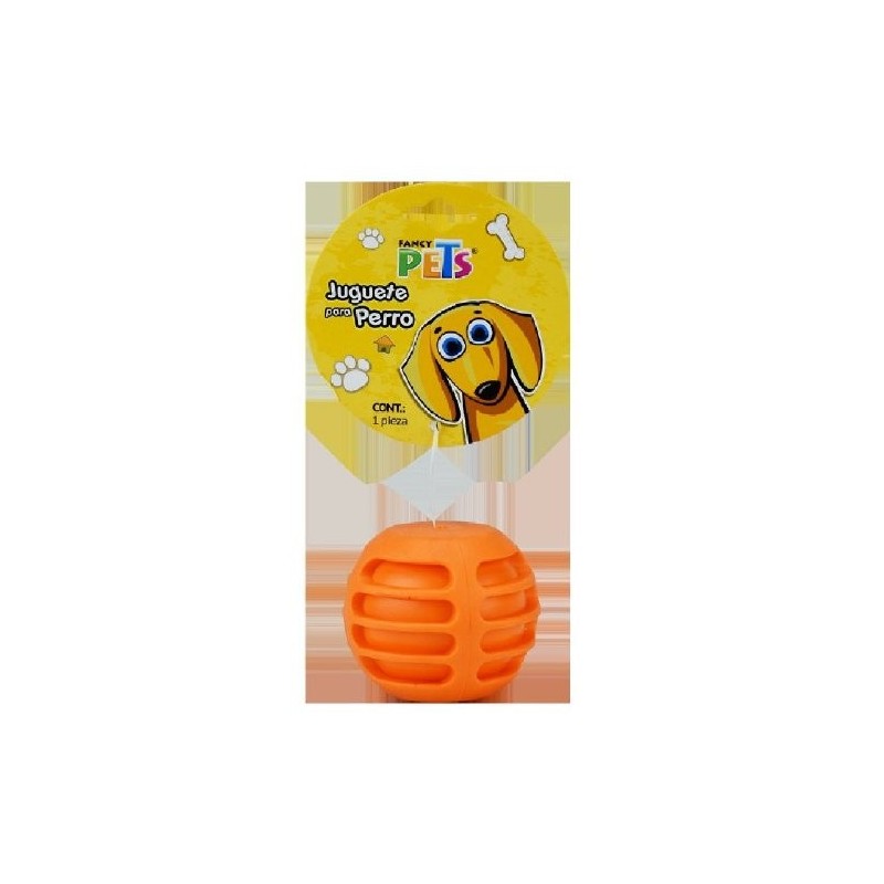 JUGUETE DE CAUCHO PELOTA ACANALADA