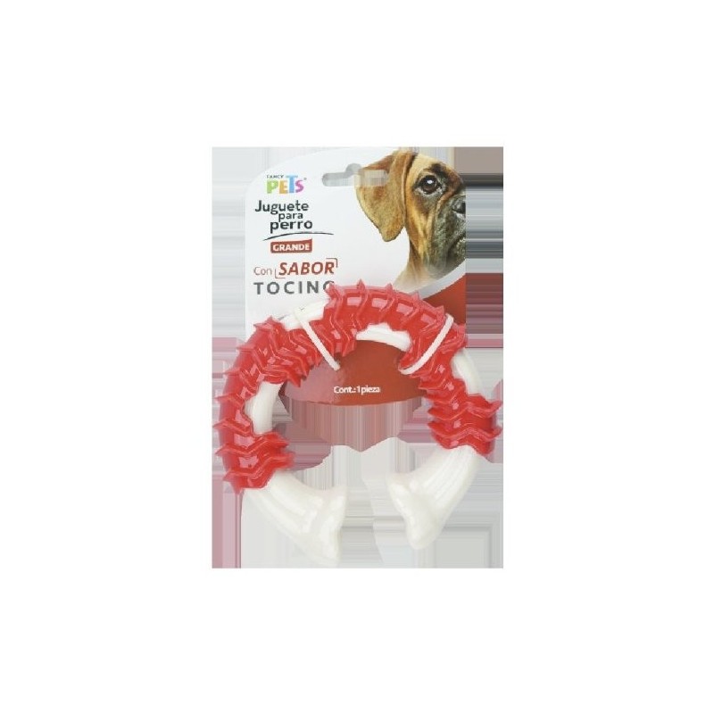 JUGUETE DENTAL VERTEBRA SABOR TOCINO GDE