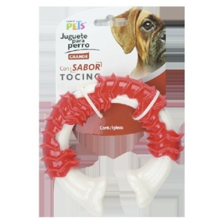 JUGUETE DENTAL VERTEBRA SABOR TOCINO GDE