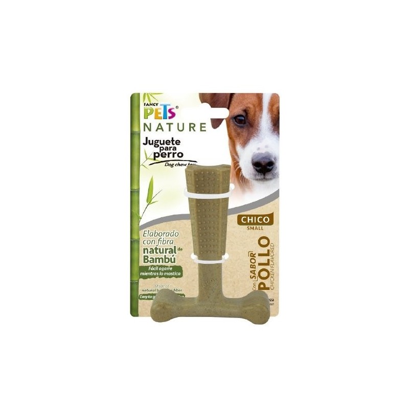 JUGUETE HUESO BAMBU PLUS CH SABOR POLLO