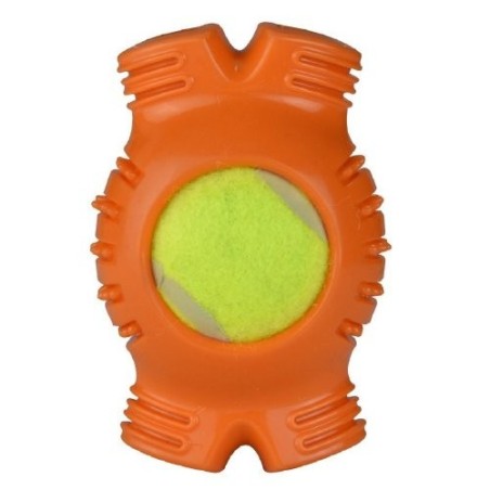 JUGUETE HUESO CON PELOTA DE TENIS
