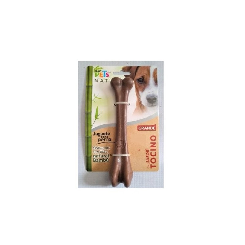 JUGUETE HUESO DE BAMBU GDE TOCINO