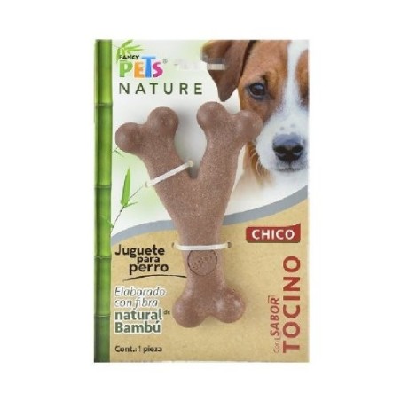 JUGUETE HUESO CHICO TRIPLE DE BAMBU TOCINO NATURE