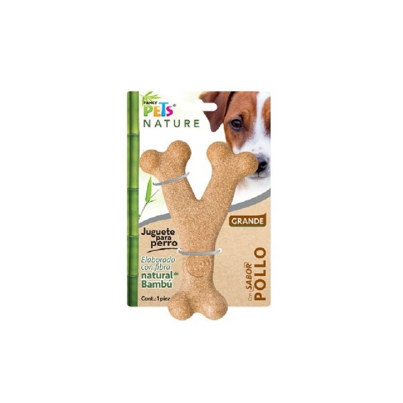 JUGUETE HUESO TRIPLE DE BAMBU GDE T/P