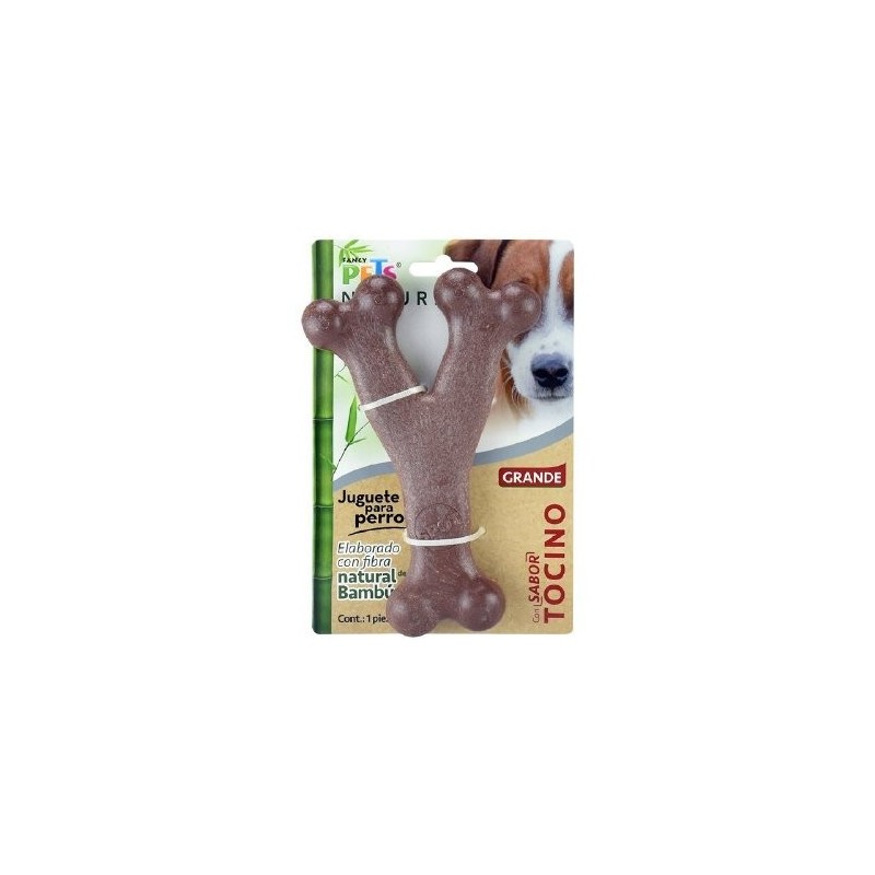 JUGUETE HUESO TRIPLE DE BAMBU GDE TOCINO