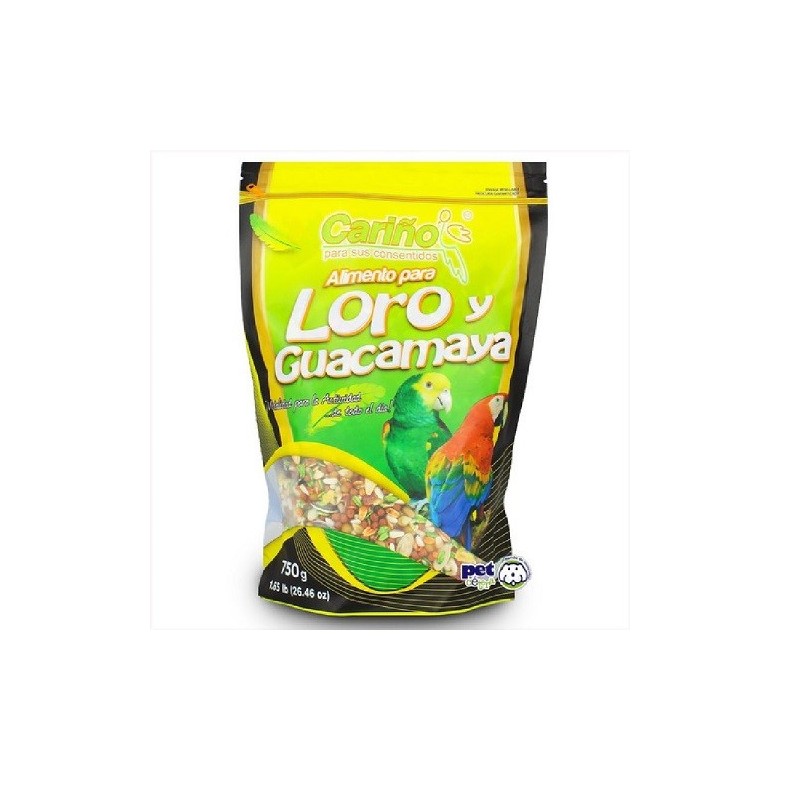 ALIMENTO PARA LOROS Y GUACAMAYAS 750 G