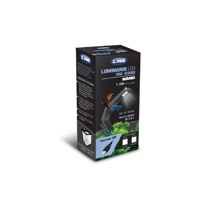 LAMPARA NANO 1.5 W NEGRA/BLANCA