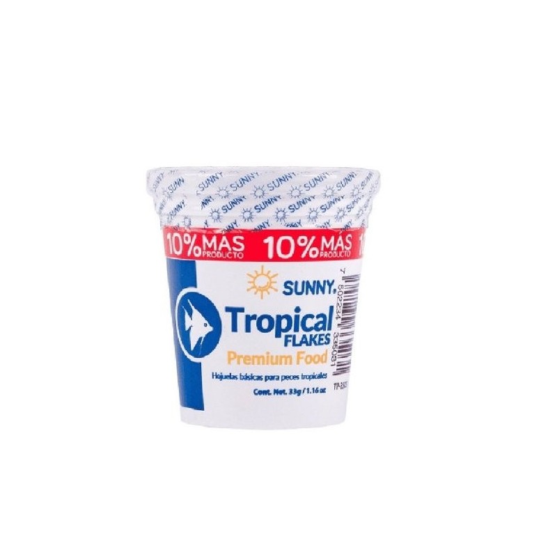 ALIMENTO SUNNY TROPICAL FLAKES 30GRS