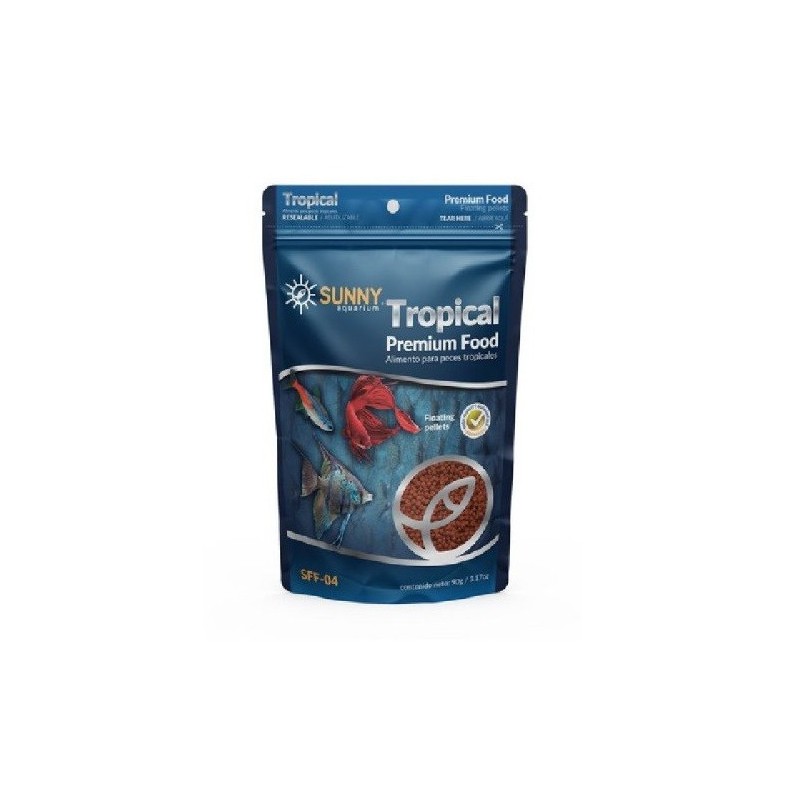 ALIMENTO SUNNY TROPICAL GRANULADO 90GR.