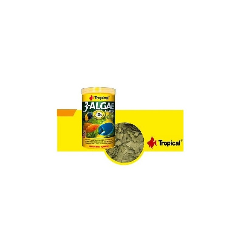 ALIMENTO TROPICAL 3-ALGAE FLAKES 200GRS