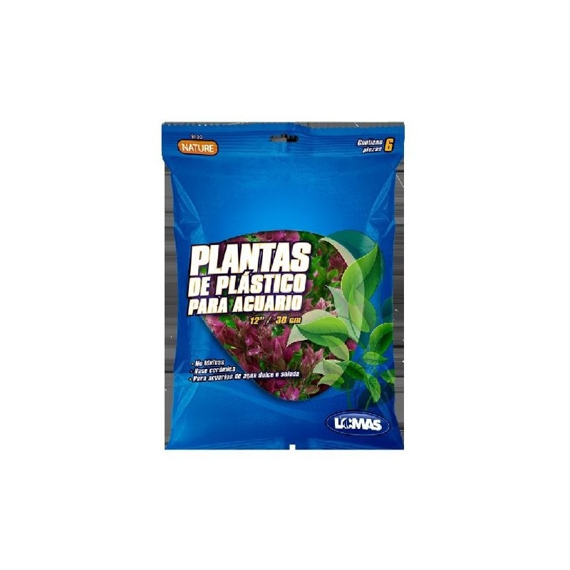 PLANTAS P/ACUARIO 12  30CMS C/6PZA