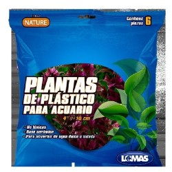 PLANTAS P/ACUARIO 4 10CM C/6 PZA
