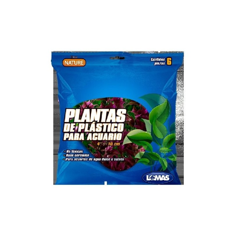 PLANTAS P/ACUARIO 4 10CM C/6 PZA