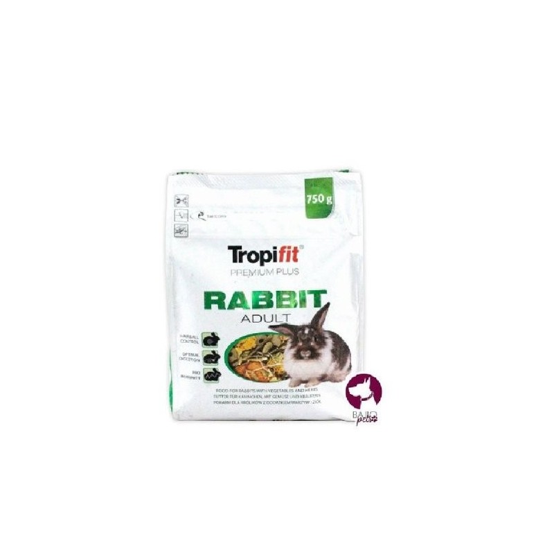 ALIMENTO TROPIFIT RABBIT ADULT 750GRS