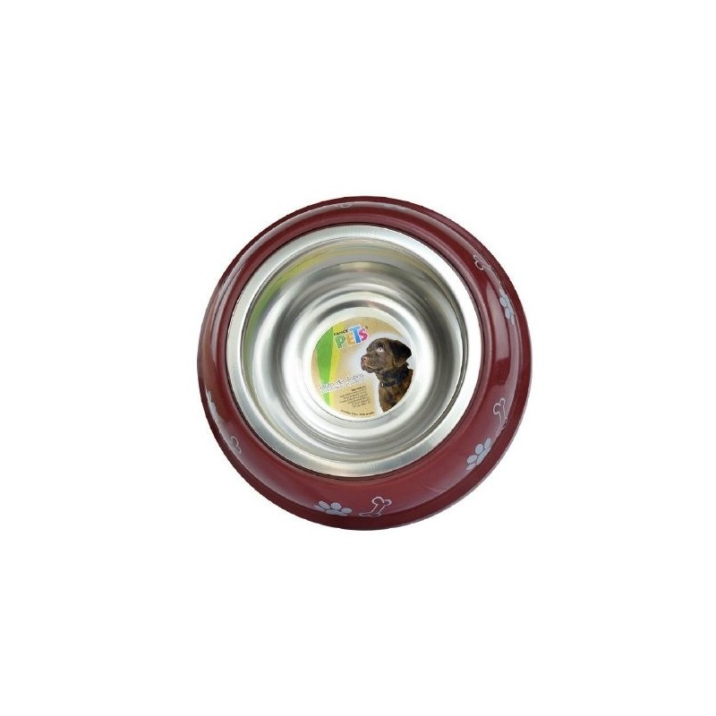 PLATO DE ACERO C/BASE DECORADA 32 OZ