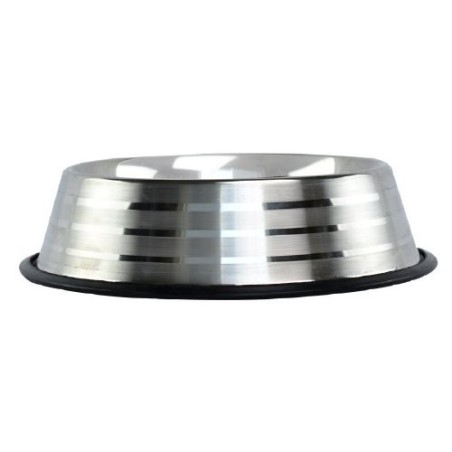 PLATO DE ACERO ESTRIADO 8 OZ.