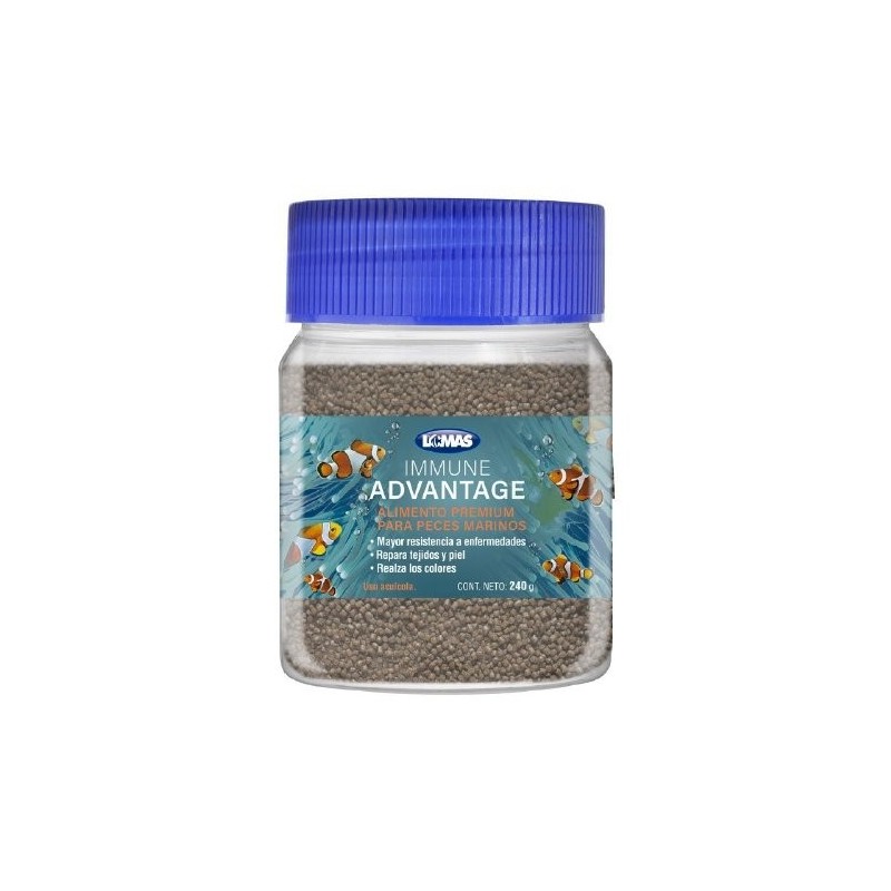 ALIMTO P/PECES MARINOS CON AJO 240GRS