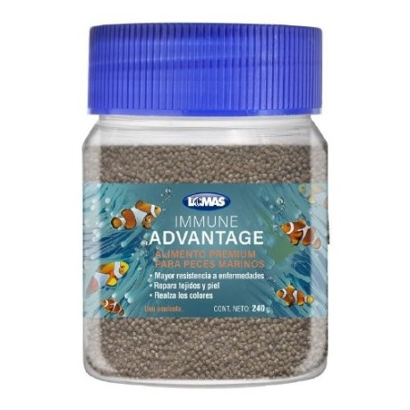 ALIMTO P/PECES MARINOS CON AJO 240GRS