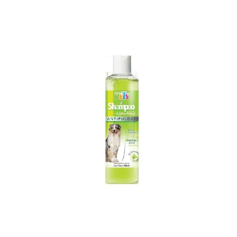 SHAMPOO ESSENTIALS ANTIPULGAS 250ML.