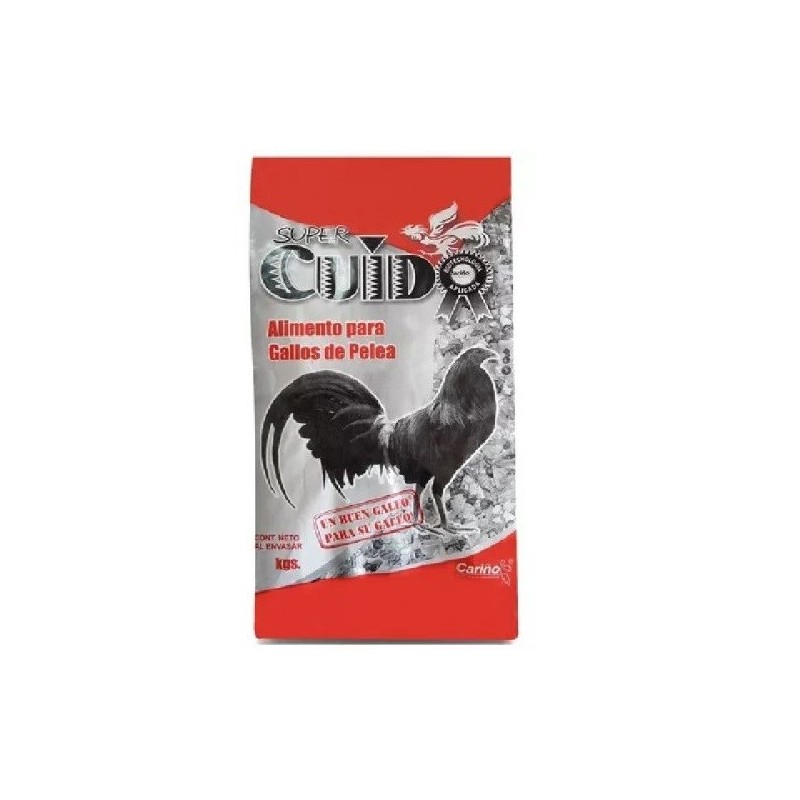 SUPER CUIDO ALIMENTO PARA GALLOS DE COMBATE 5 KG.