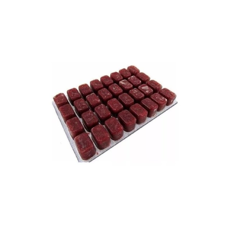 ALIMENTO CONGELADO BLOOD WORMS 100 GRS. EN CUBOS