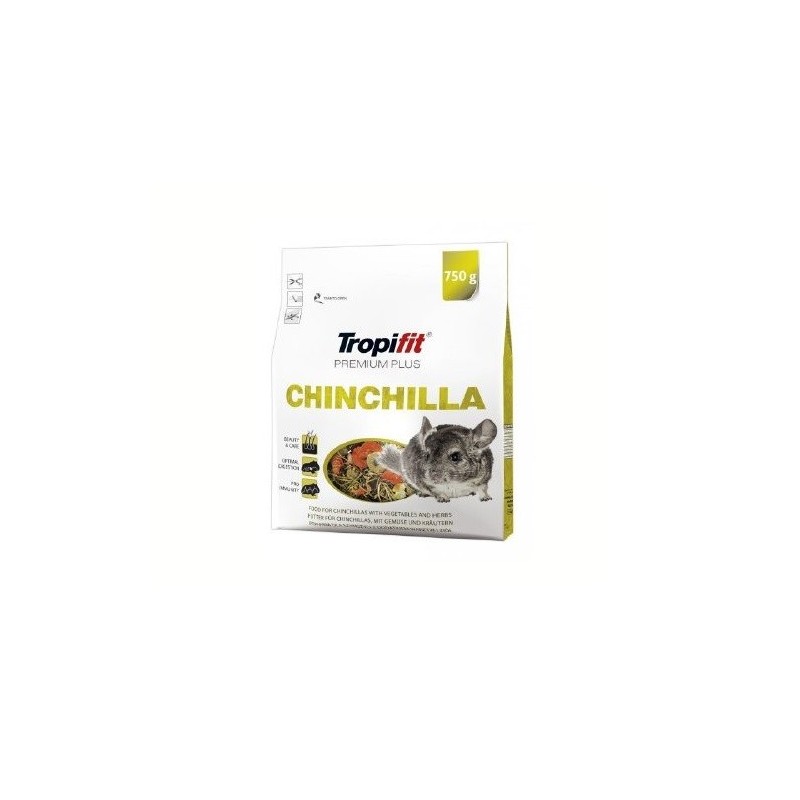 TROPIFIT PREMIUM PLUS CHINCHILLA 750GRS