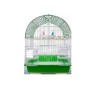 JAULA AVES CURVA 30X23X39CM VERDE