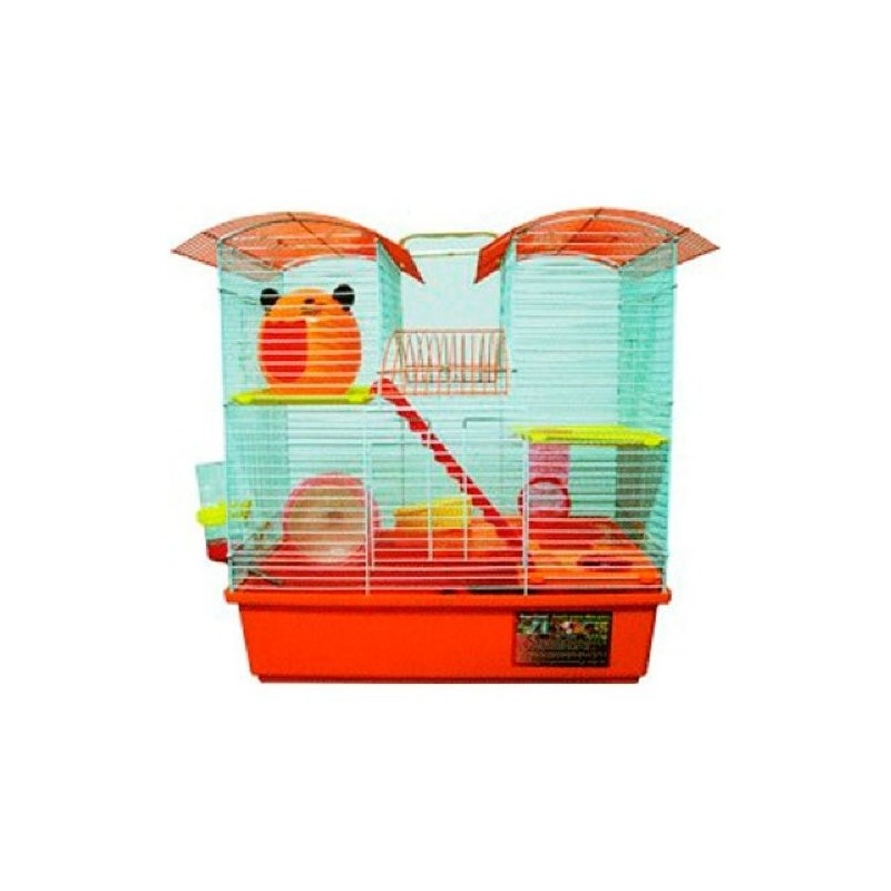 JAULA HAMSTER EQ. 3P CASITA GATO